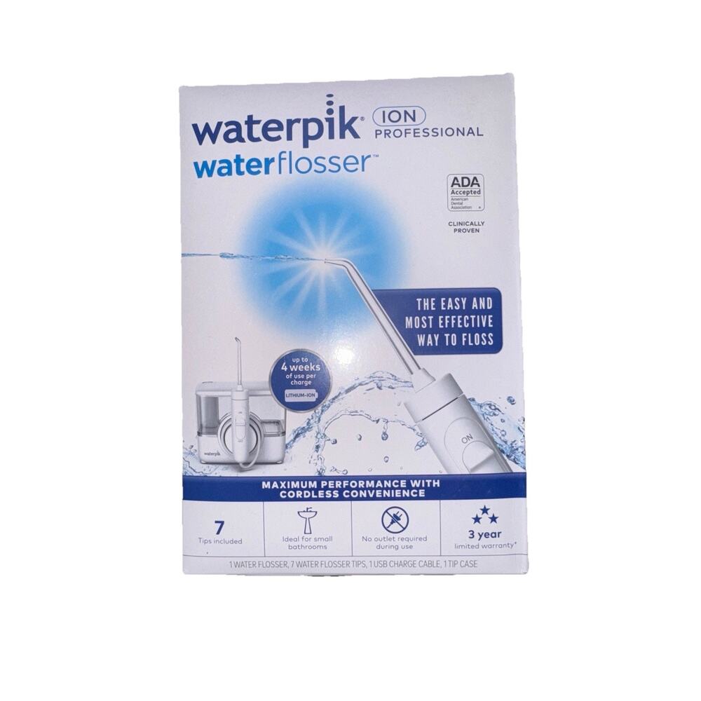 Boxed WaterPik Water Flosser - Platinum (WP-100W PLT)